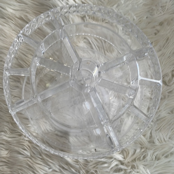 Make up 4 shelf organizer Clear plastic personal care storage swivel lazy Susan - Picture 3 of 17